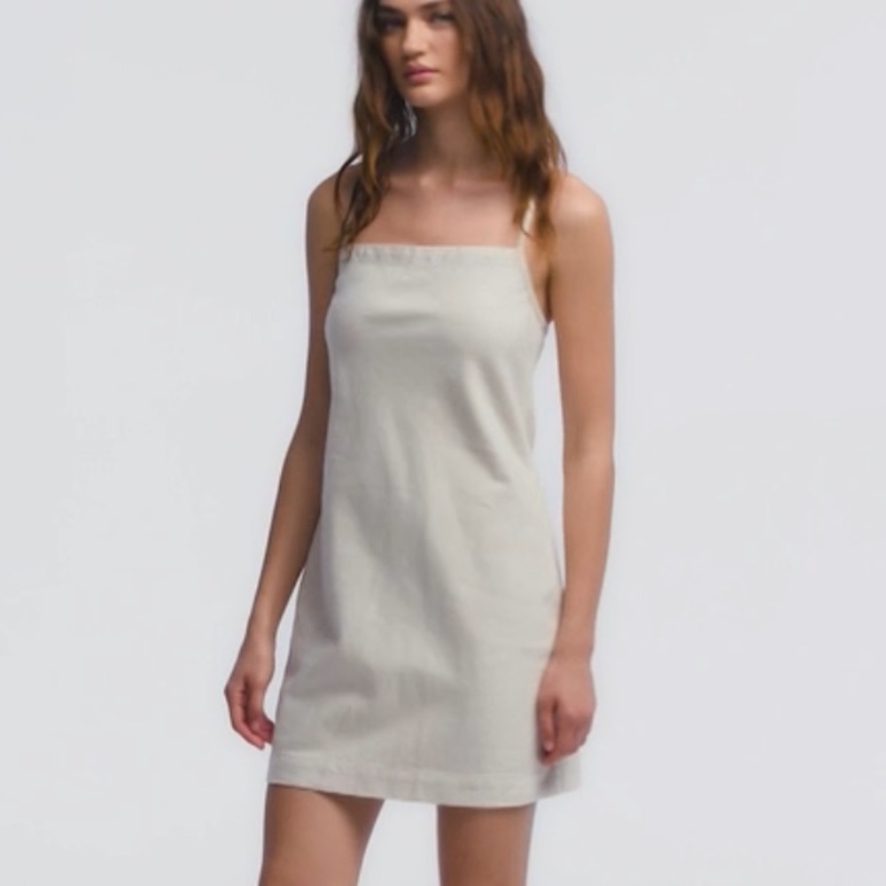 Rag & Bone Denim Tie Mini Dress